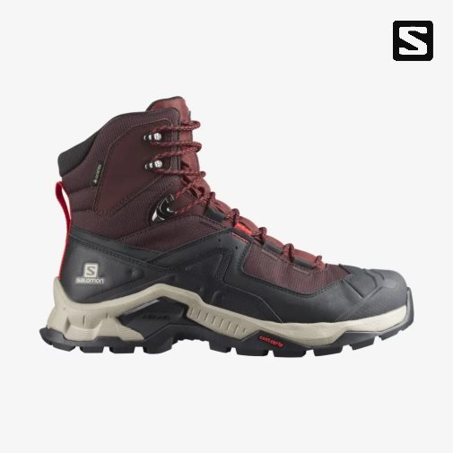 Botas Montaña Salomon Quest Element GTX Hombre Vino Negros | MX GOUQ986